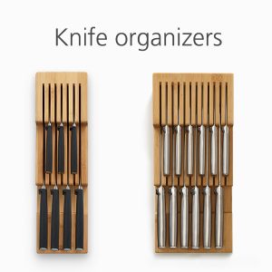 Bamboo Knife Organizer Kitchen Organization AND Drawer Storage China Factory Directsales
