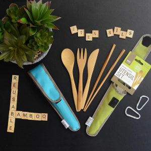 Bamboo Utensil Travel Set Made From Sustainable Materials China Factory Directsales