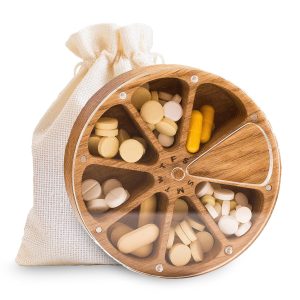 Bamboo Weekly Pill Organizer China Manufacturer