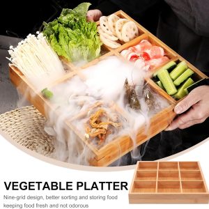 Bamboo Tray with 9 Sections China Custom Supplier