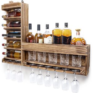 Wooden Wall Mounted Wine Rack China Supplier