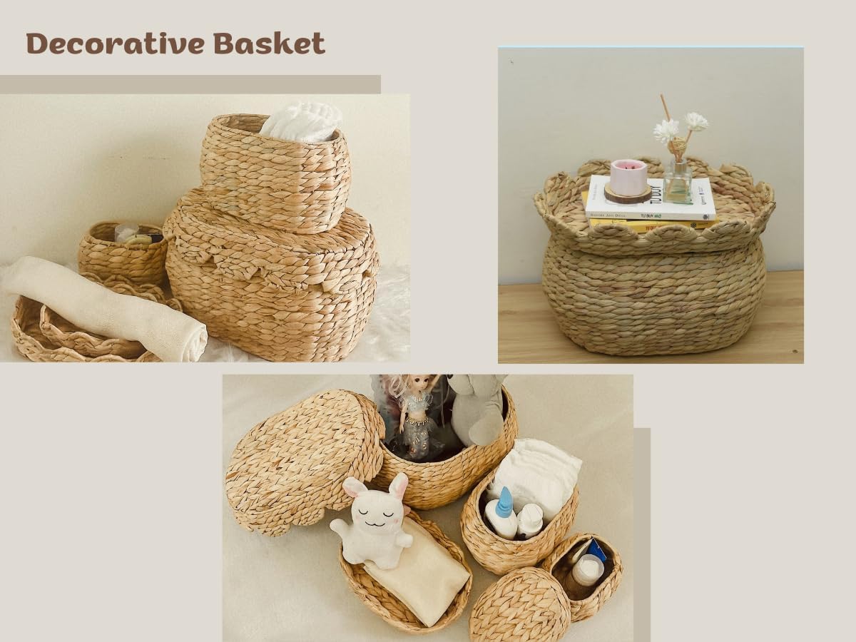 Water hyacinth Storage Basket With Lids China Supplier - Image 6