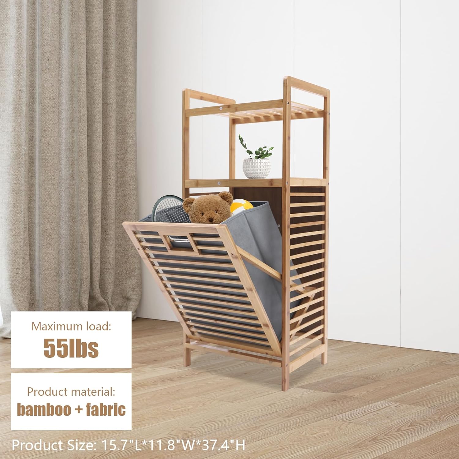 Bamboo Laundry Basket Organizer China Manufacturer - Image 3