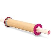 China Factory Direct Supplier Wood And Nylon12-Inch Barrel Adjustable Baking Rolling Pin