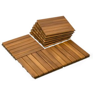 9 PCS Interlocking Deck Tiles 12" x 12" China Supplier