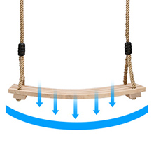 China Factory Direct Supplier Wood Tree Swing Seat Tree Swing Chair - Image 3