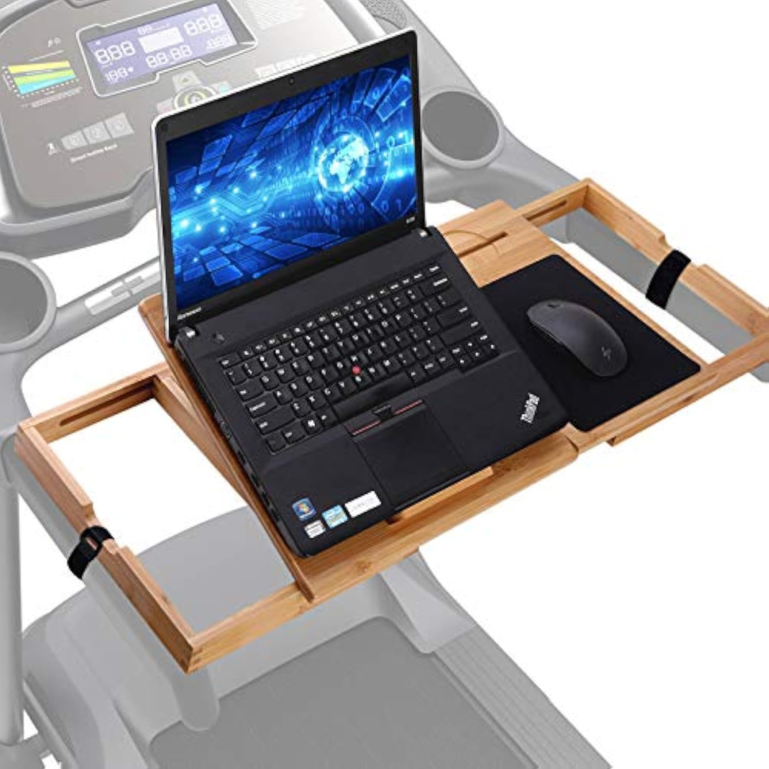 China Factory Direct Supplier Bamboo Treadmill Laptop Stand Detachable Treadmill Desk Attachment Bamboo Walking Laptop Stand - Image 6