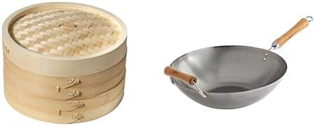 China Manufacturer 2-Tier Bamboo Steamer Baskets Reusable Dumpling Steamer - Image 7