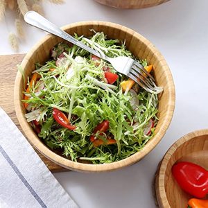 China Manufacturer Set of 4 Wood Salad Bowls Wood Serving Bowls