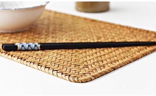 4 Pack Rectangular Woven Placemats Natural Seagrass Place Mats 17" x 12" China Supplier - Image 6
