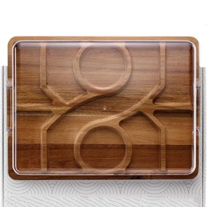2-in-1 Bamboo Charcuterie Board With Lid Bamboo Cheese Server For Entertaining And Travel Bamboo Products Manufacturer