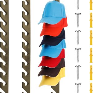 3 Pack Wooden Hat Rack For Baseball Cap Wall Mount Hat Racks Vertical Cap Display Holder Eco-friendly Bamboo Wooden Homeware Supplier
