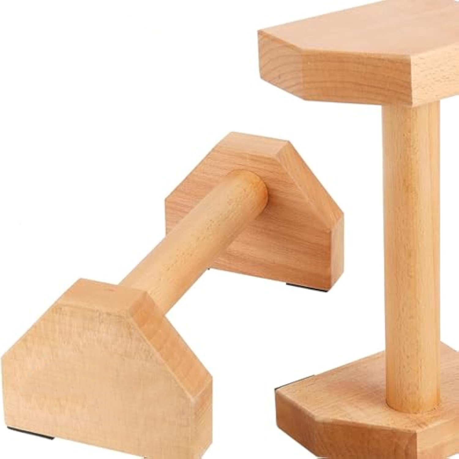 Beech Wood Parallettes Push Up Bars Wrists-Joint Supportive Push Up Stands Bamboo Wooden Products Manufacturer