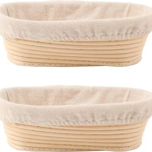Bread Proofing Baskets Set of 2 Oval Shaped Bread Proofing Baskets Set Bamboo Wooden Products Manufacturer