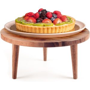 Wooden Pedestal Riser Cake Stand with Removable Legs China Supplier