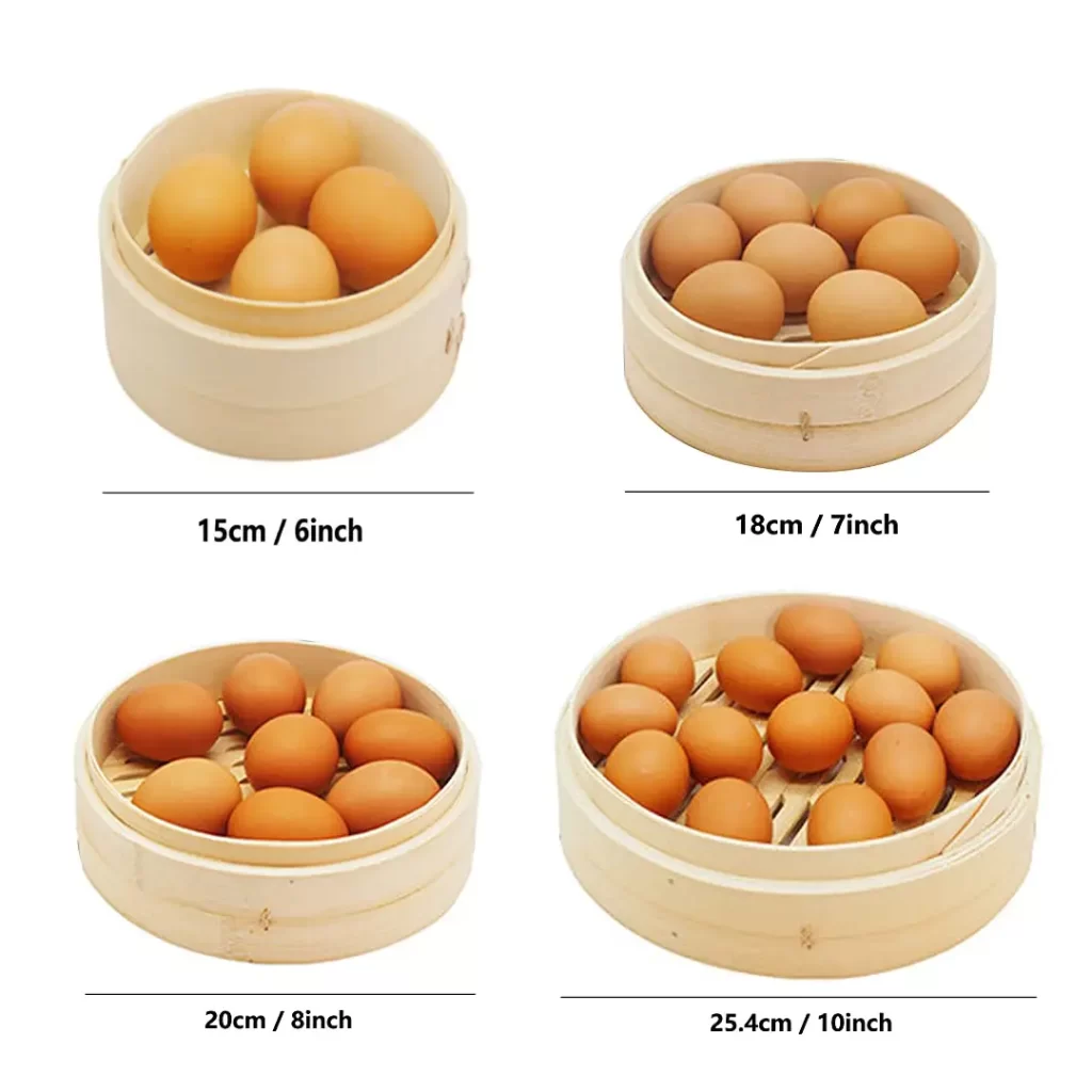 Bamboo steamer basket size guide