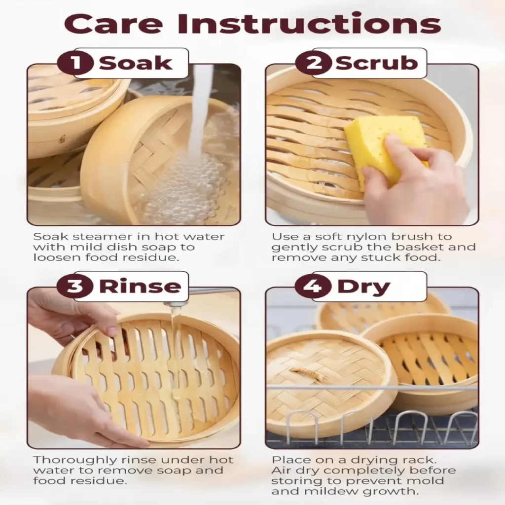 How to clean and maintain bamboo steamer