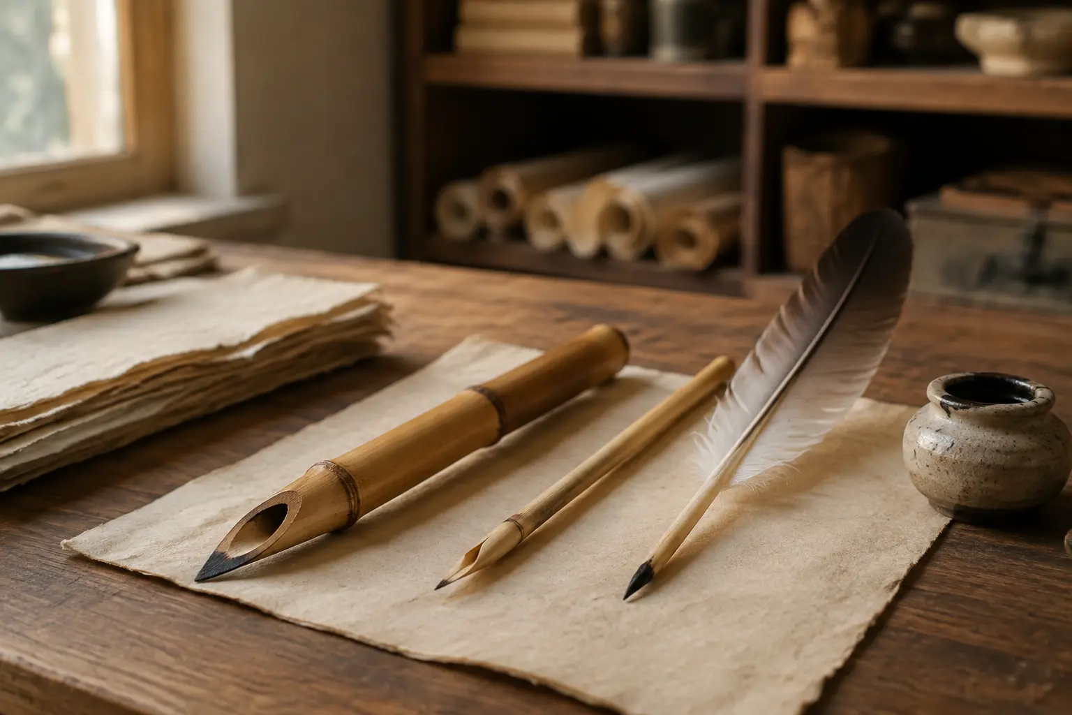bamboo qalam reed pen quill history