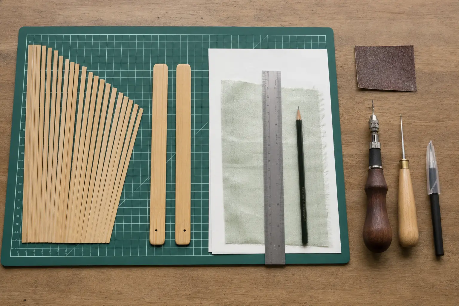 how to make bamboo hand fan tools