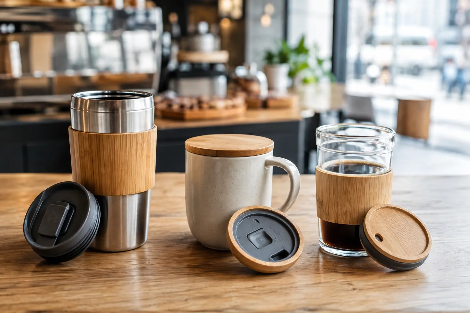 bamboo coffee cups travel mugs hero