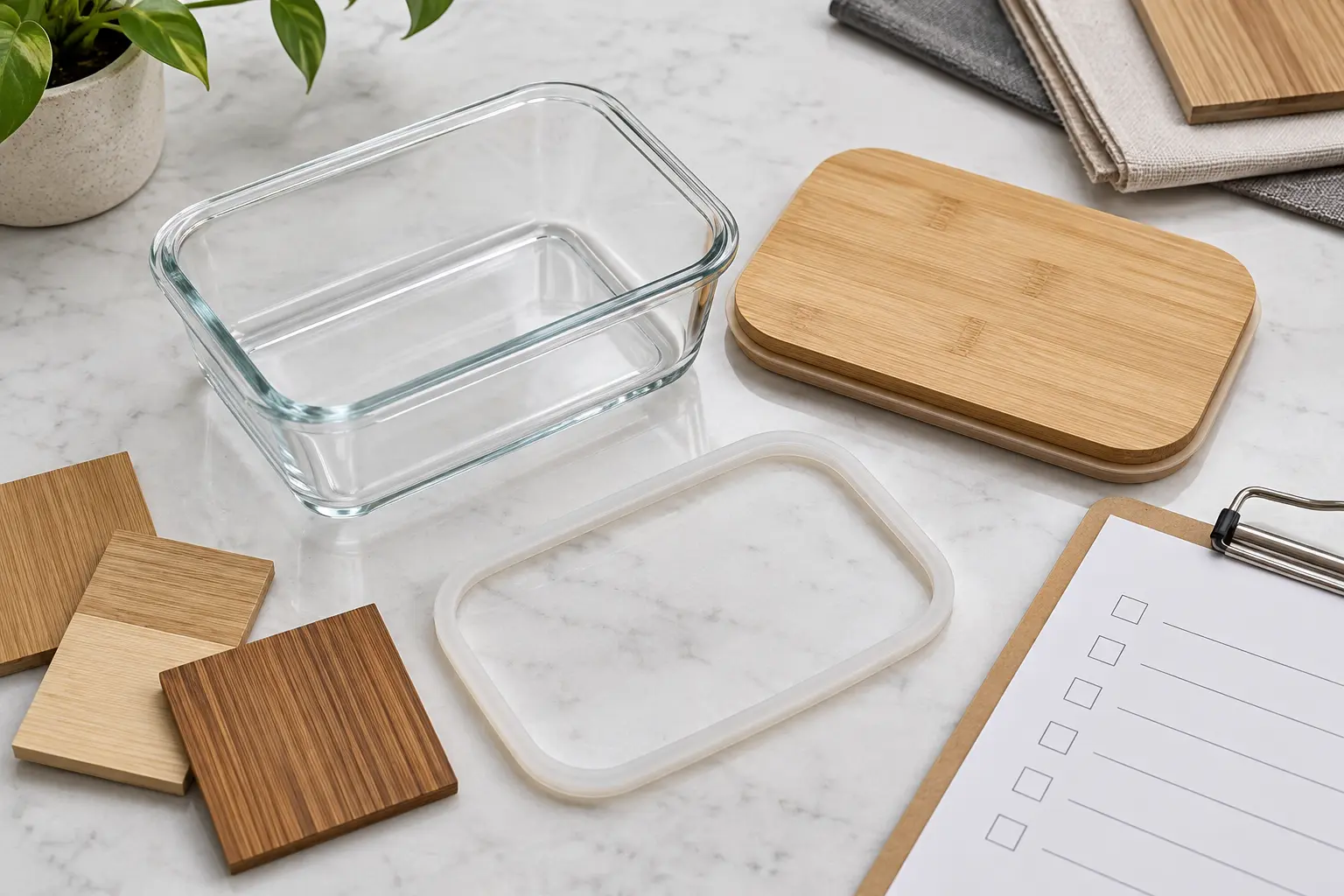 Food contact documentation review for glass containers gaskets coatings and bamboo lids