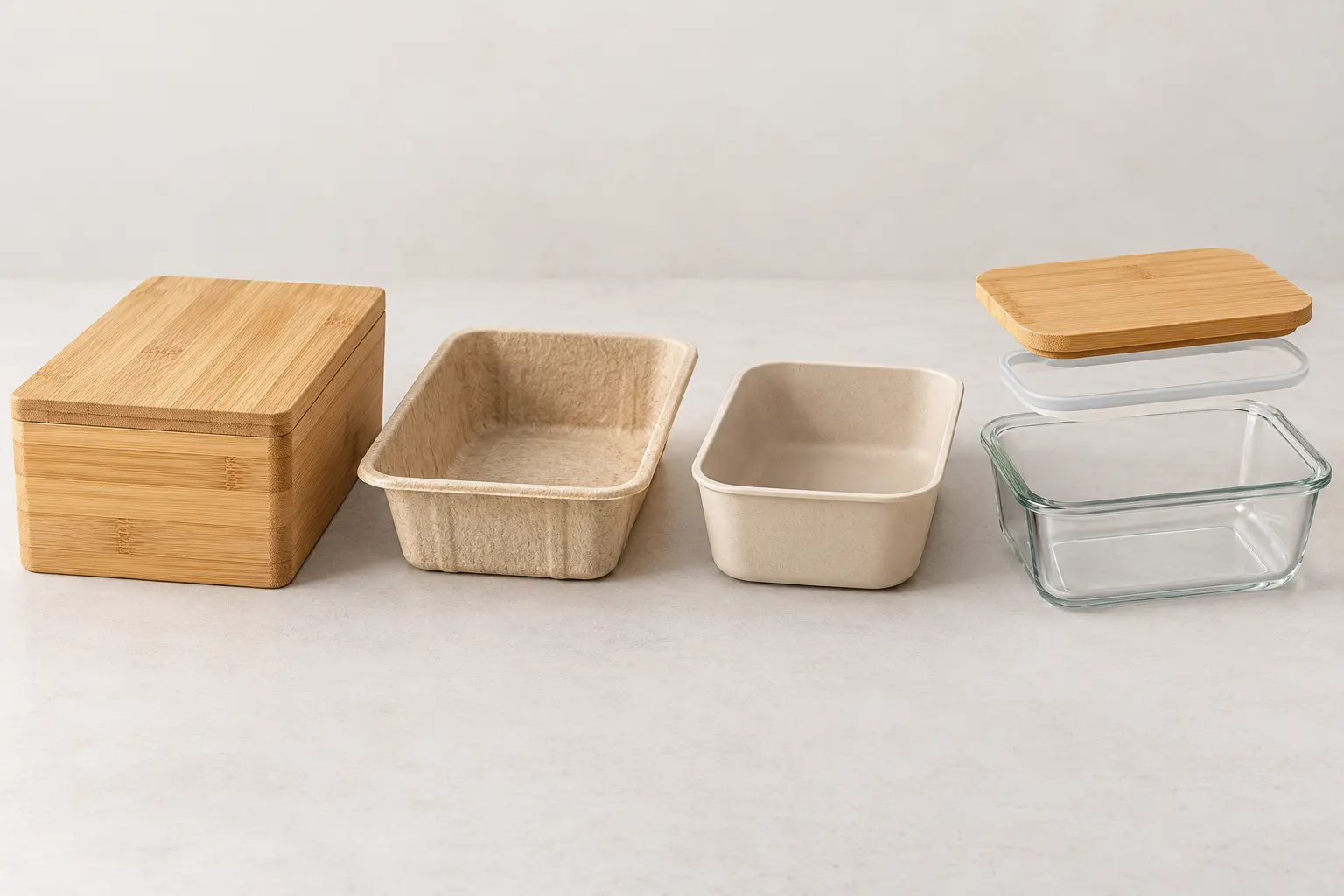 bamboo food container material types
